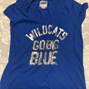 PINK Victoria's Secret Royal Blue Kentucky Wildcats T-shirt